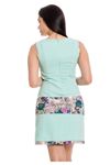 Mint Yeşili Desenli Elbise F8-130502