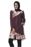 Mürdüm Çiçek Desenli J7-100638