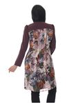 Mürdüm Çiçek Desenli J7-100638