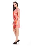 Pembe Baskılı Elbise J10-130506