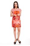 Pembe Baskılı Elbise J10-130506