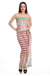 Renkli Şifon Kadın Tulum G1-130446