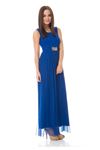 Saks Mavi Sırt Dekolteli F1-87614