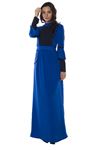 Saks Mavi Uzun Elbise H3-82722