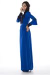Saks Mavi Uzun Elbise H3-82722