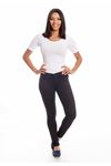 Siyah Dar Paça Kadın Pantolon 4A-126042