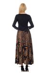 Siyah Leopar Desenli Elbise F1-103871