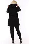 Siyah Büyük Beden Sweatshirt 2F-0428