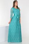 Uzun Dantel Elbise 2C-0566