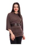 Vizon Zımba Detaylı Kemerli Tunik F11-130174
