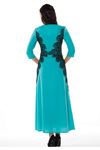Vesnina Mint Yeşil Dantelli Uzun Elbise G1-82746
