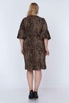 Leopar Desenli Elbise 6D-0777