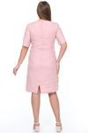 Pembe Keten Elbise 21D-0872