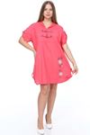 Pembe Gömlek Elbise 15F-0903