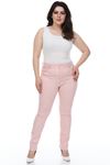 Pembe Esnek Pantolon 27D-1097