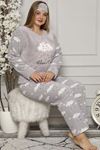 Welsoft Polar Gri Pijama Takımı 32D-9041G