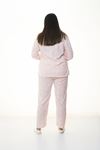 Peluş Polar Pembe Pijama Takımı 32D-1389