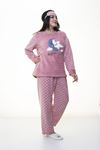 Peluş Polar Pudra Pijama Takımı 32C-1386