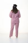 Peluş Polar Pudra Pijama Takımı 32C-1386