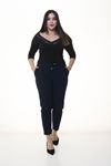 Bel Bağcıklı Kumaş Pantolon 33E-1357