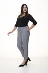 Ekose Desen Kumaş Pantolon 18B-1363