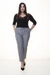 Ekose Desen Kumaş Pantolon 18B-1363
