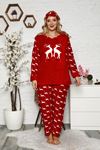 Welsoft Polar Kırmızı Pijama Takımı 32E-1450