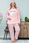 Büyük Beden Kışlık Pijama Takımı 32C-1467
