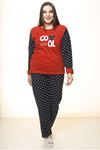 Polar Peluş Kışlık Pijama Takımı 32C-1506