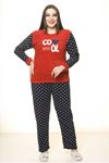 Polar Peluş Kışlık Pijama Takımı 32C-1506
