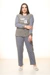 Polar Peluş Kışlık Pijama Takımı 32C-1514