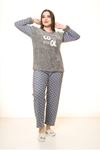 Polar Peluş Kışlık Pijama Takımı 32C-1514
