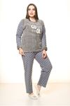Polar Peluş Kışlık Pijama Takımı 32C-1514