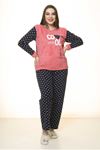 Polar Peluş Kışlık Pijama Takımı 32C-1513