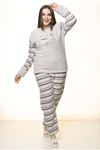 Polar Peluş Kışlık Pijama Takımı 32C-1521