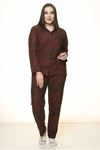 Önden Düğmeli Büyük Beden Pijama Takımı 32E-1527