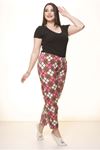 Polar Kışlık  Desenli Büyük Beden Pijama Altı 14D-1535