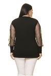 Işıltılı Büyük Beden Bluz 17D-1740