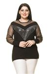 Işıltılı Büyük Beden Bluz 17D-1740