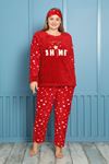 Welsoft Polar Büyük Beden Pijama Takımı 13E-1873