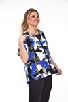 Kısa Kol  Büyük Beden Sırt Detaylı Bluz 28D-1920