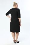 Jakarlı Cepli Kışlık Esnek Elbise 20D-1961