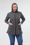 Büyük Beden Kapşonlu Sweatshirt 20C-1970
