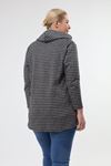 Büyük Beden Kapşonlu Sweatshirt 20C-1970