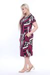 Yazlık Cepli Büyük Beden Elbise 12C-2308
