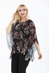 Büyük Beden Şifon Bluz 3F-2439