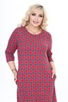Çift Cepli Kışlık Büyük Beden Elbise 32D-2479